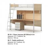 Кровать + стол M-16-1 (комплект) Mega BRIZ